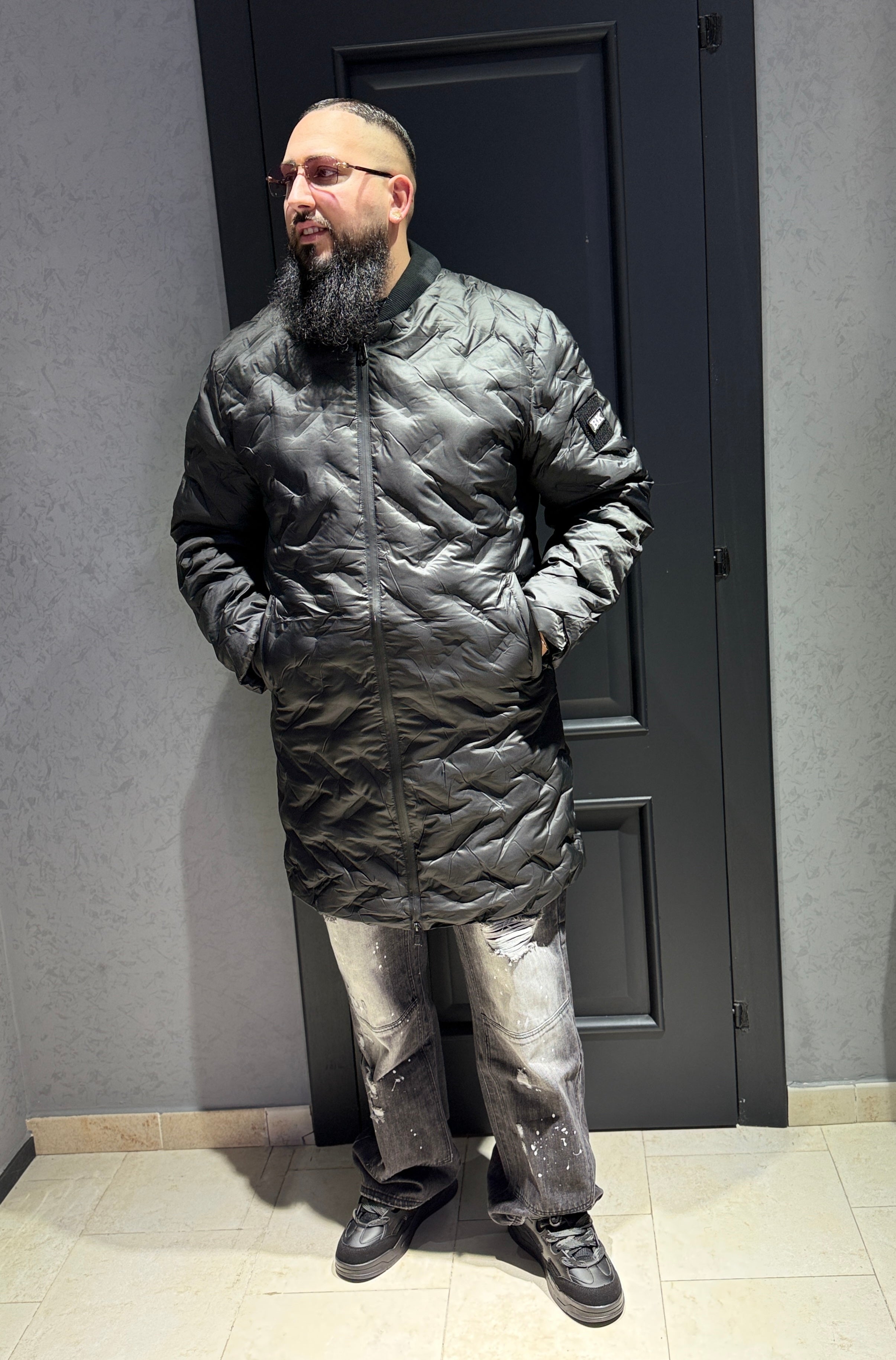 Giubbino lungo black