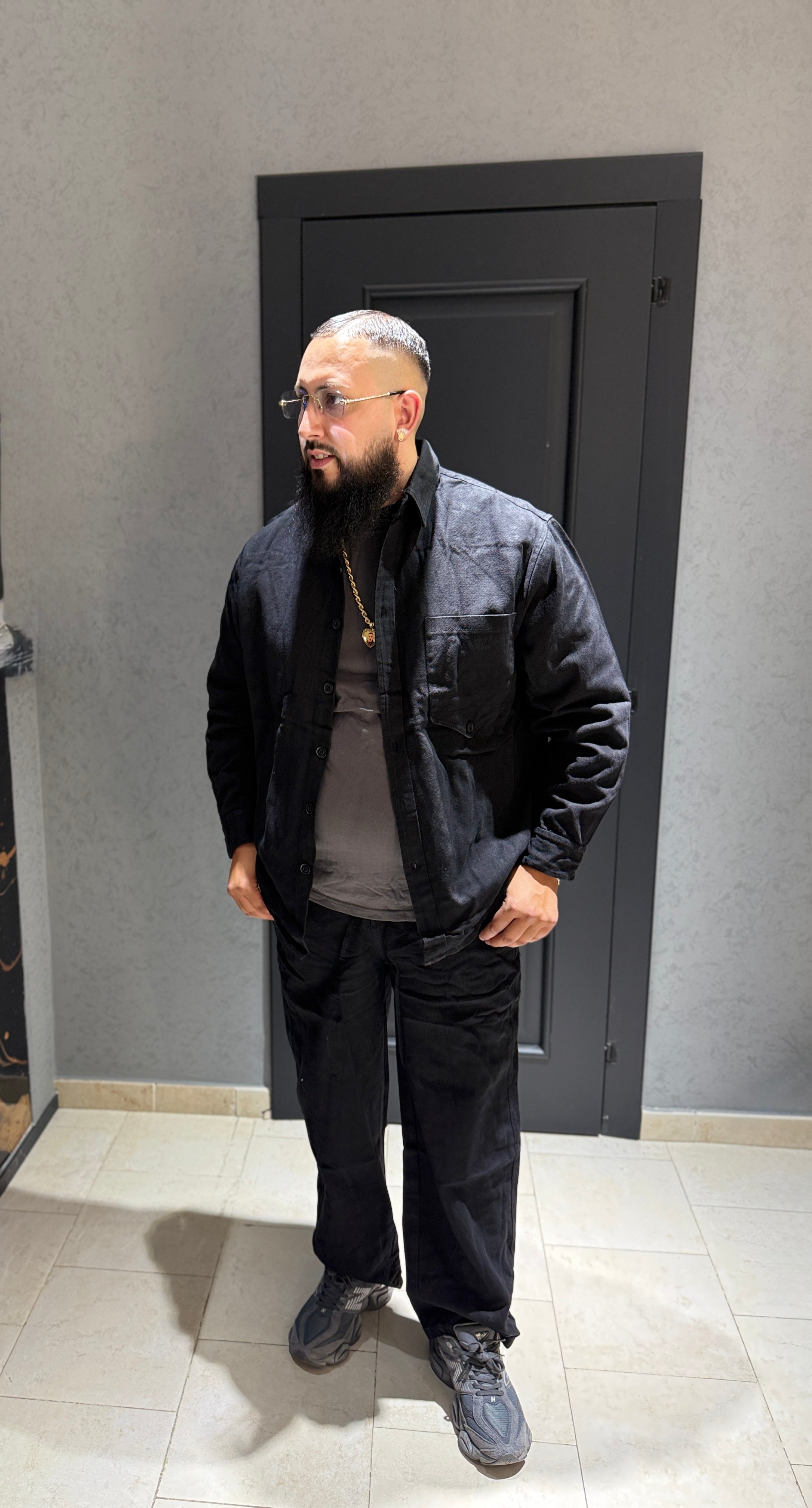 Coordinato denim NERO